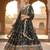 Digital Floral Print Faux Georget Multi Sequnce Work Lehenga Choli With Unstitched Blouse and Stitched Dupatta