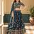 Digital Floral Print Faux Georget Multi Sequnce Work Lehenga Choli With Unstitched Blouse and Stitched Dupatta