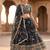 Digital Floral Print Faux Georget Multi Sequnce Work Lehenga Choli With Unstitched Blouse and Stitched Dupatta