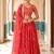 Digital Floral Print Faux Georget Multi Sequnce Work Lehenga Choli With Unstitched Blouse and Stitched Dupatta