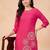 Women Ethnic Motifs Printed Regular Thread Work Kurta with Trousers