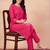 Women Ethnic Motifs Printed Regular Thread Work Kurta with Trousers