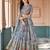 Digital Floral Print Faux Georget Multi Sequnce Work Lehenga Choli With Unstitched Blouse and Stitched Dupatta