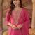 Women Ethnic Motifs Embroidered Regular Sequinned Liva Kurta with Trousers & With Dupatta