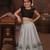 black tissue peacock skirt and top
