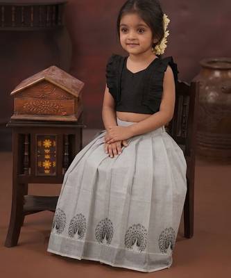 black tissue peacock skirt and top 2