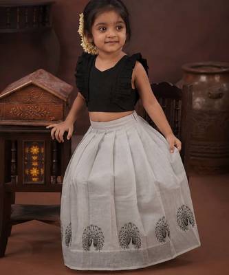 black tissue peacock skirt and top 3