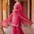 Women Ethnic Motifs Embroidered Regular Sequinned Kurta with Palazzos & With Dupatta
