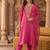 Women Ethnic Motifs Embroidered Regular Sequinned Liva Kurta with Trousers & With Dupatta