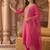Women Ethnic Motifs Embroidered Regular Sequinned Liva Kurta with Trousers & With Dupatta