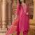 Women Ethnic Motifs Embroidered Regular Sequinned Liva Kurta with Trousers & With Dupatta