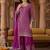 Women Ethnic Motifs Embroidered Regular Sequinned Kurta with Palazzos & With Dupatta