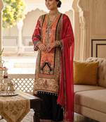 Women Ethnic Motifs Printed Regular Mirror Work Kurta with Palazzos & With Dupatta