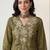 Women Bandhani Embroidered Regular Thread Work Kurta with Trousers