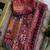 Multi Color  Real Mirror And Real moti tassels  Work Satin Saree