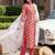 Women Floral Printed Pleated Beads and Stones Pure Cotton Kurta with Trousers & With Dupatta