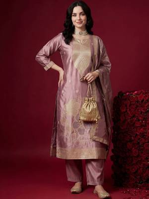 Women Ethnic Motifs Regular Kurta with Trousers & With Dupatta 1