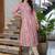 Women Printed Regular Beads and Stones Pure Cotton Kurta with Trousers