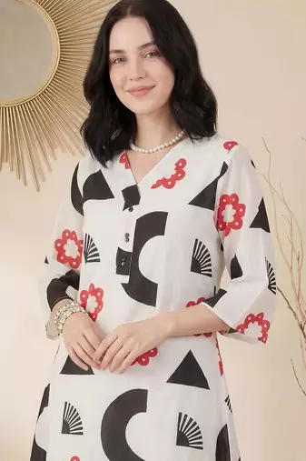 Women Printed Regular Kurta with Palazzos