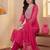 Women Ethnic Motifs Embroidered Regular Sequinned Kurta with Trousers & With Dupatta
