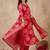 Women Floral Printed Regular Chanderi Silk Kurta with Trousers & With Dupatta