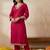 Women Ethnic Motifs Embroidered Regular Sequinned Kurta with Trousers