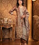Women Floral Regular Kurta with Trousers & With Dupatta