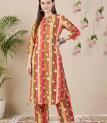Women Printed Regular Pure Cotton Kurta with Palazzos