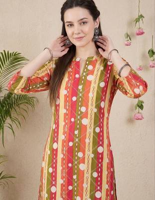 Women Printed Regular Pure Cotton Kurta with Palazzos 2