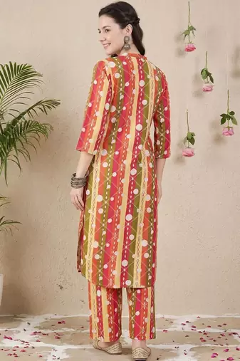 Women Printed Regular Pure Cotton Kurta with Palazzos