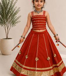 Exclusive kids premium navratri chaniya choli collection gota lace work garba & dandiya dress.