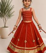 Exclusive kids premium navratri chaniya choli collection gota lace work garba & dandiya dress.