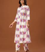 Women Printed Regular Pure Cotton Kurta with Trousers