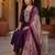 Women Ethnic Motifs Embroidered Regular Sequinned Kurta with Trousers & With Dupatta