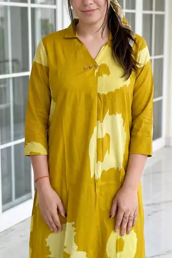 Women Printed Regular Pure Cotton Kurta with Trousers