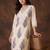 Women Paisley Printed Regular Thread Work Pure Cotton Kurta with Palazzos