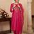 Women Floral Embroidered Regular Thread Work Kurta with Trousers & With Dupatta
