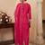 Women Floral Embroidered Regular Thread Work Kurta with Trousers & With Dupatta
