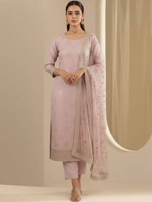 Women Embroidered Regular Kurta with Trousers & With Dupatta 1