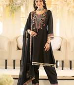 Women Ethnic Motifs Embroidered Regular Beads and Stones Kurta with Salwar & With Dupatta