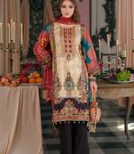 Women Ethnic Motifs Printed Regular Mirror Work Kurta with Palazzos & With Dupatta