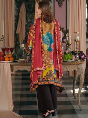 Women Ethnic Motifs Printed Regular Mirror Work Kurta with Palazzos & With Dupatta 4