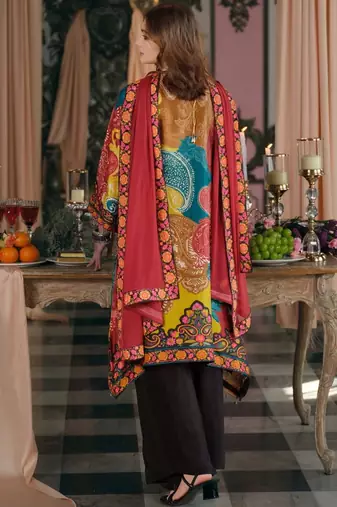 Women Ethnic Motifs Printed Regular Mirror Work Kurta with Palazzos & With Dupatta