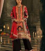 Women Ethnic Motifs Printed Regular Mirror Work Kurta with Palazzos & With Dupatta