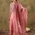 Women Floral Embroidered Regular Thread Work Chanderi Silk Kurta with Trousers & With Dupatta