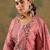 Women Floral Embroidered Regular Thread Work Chanderi Silk Kurta with Trousers & With Dupatta