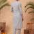 Women Floral Embroidered Regular Sequinned Pure Cotton Kurta with Trousers & With Dupatta