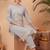 Women Floral Embroidered Regular Sequinned Pure Cotton Kurta with Trousers & With Dupatta