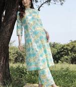 Women Floral Printed Regular Kurta with Palazzos