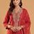 Women Paisley Embroidered Regular Sequinned Liva Kurta with Trousers & With Dupatta